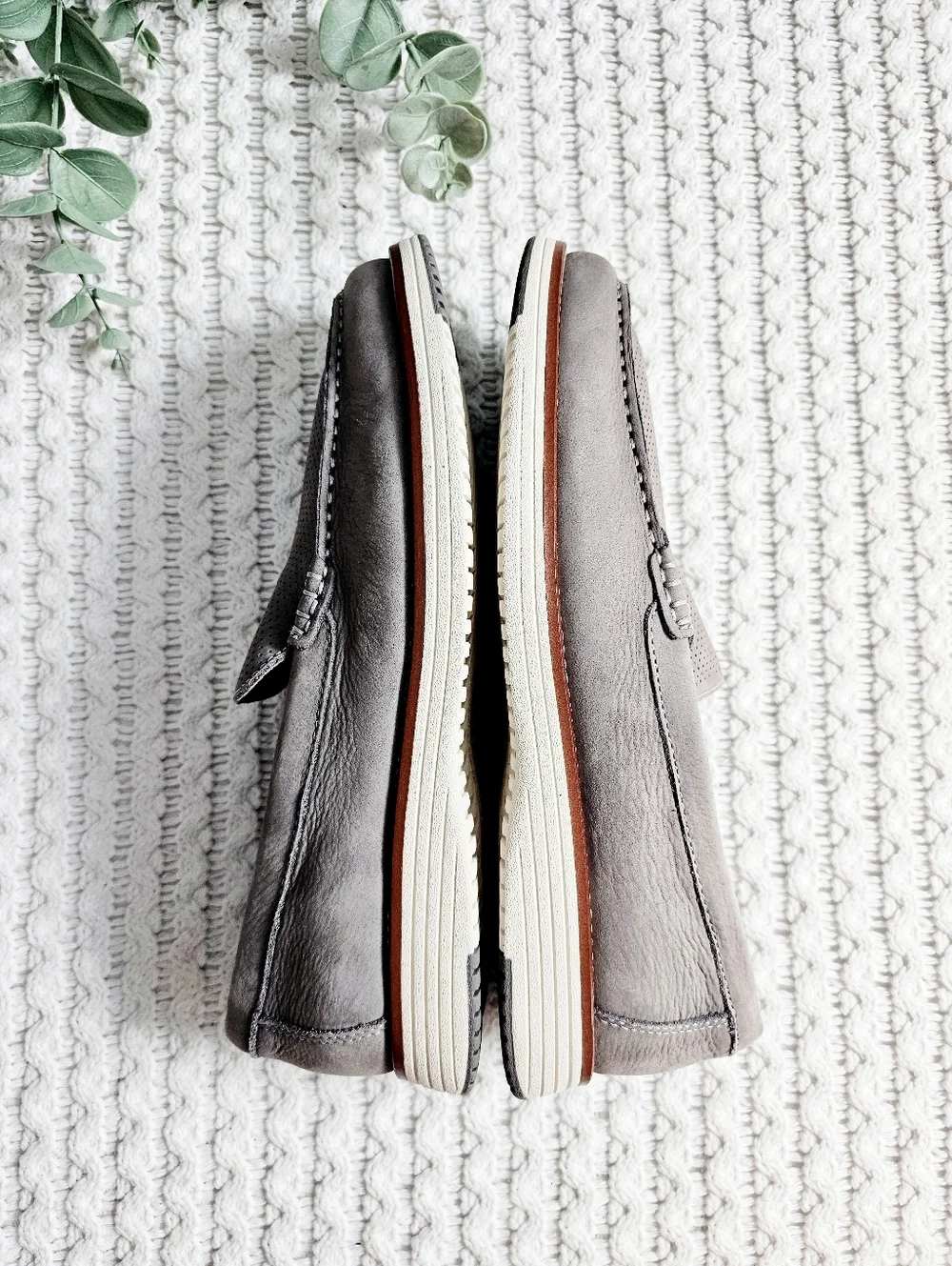 Johnston & Murphy Upton Perfed Venetian Loafers Leather Slip On TruFoam Men's 10